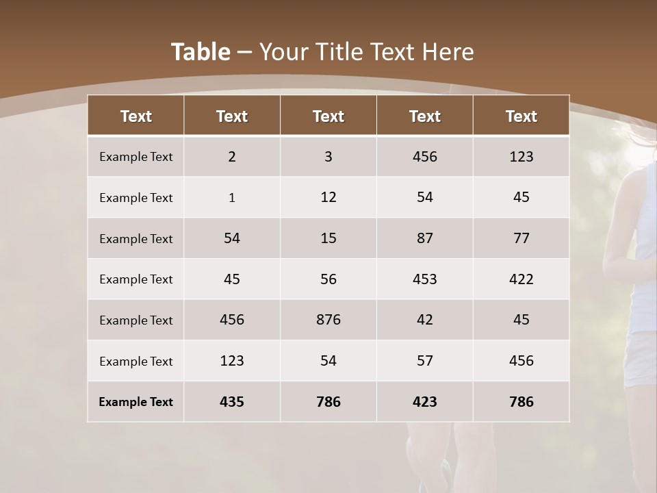 Guy And Girl On A Morning Run PowerPoint Template