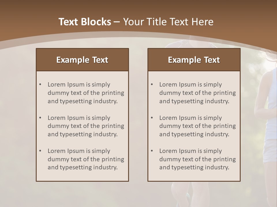 Guy And Girl On A Morning Run PowerPoint Template