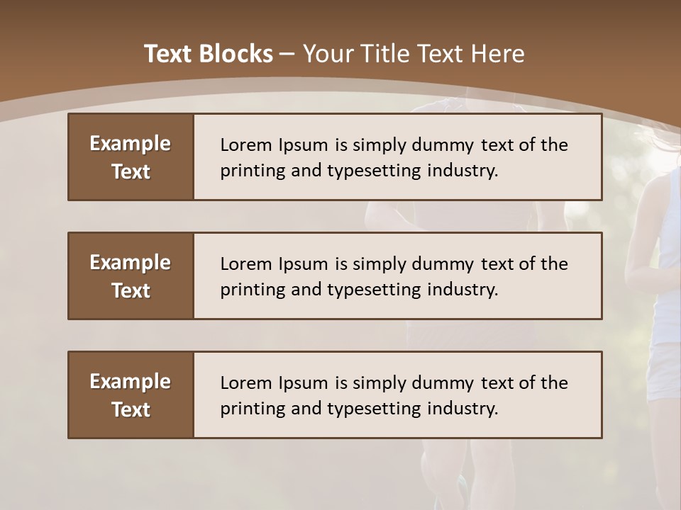 Guy And Girl On A Morning Run PowerPoint Template
