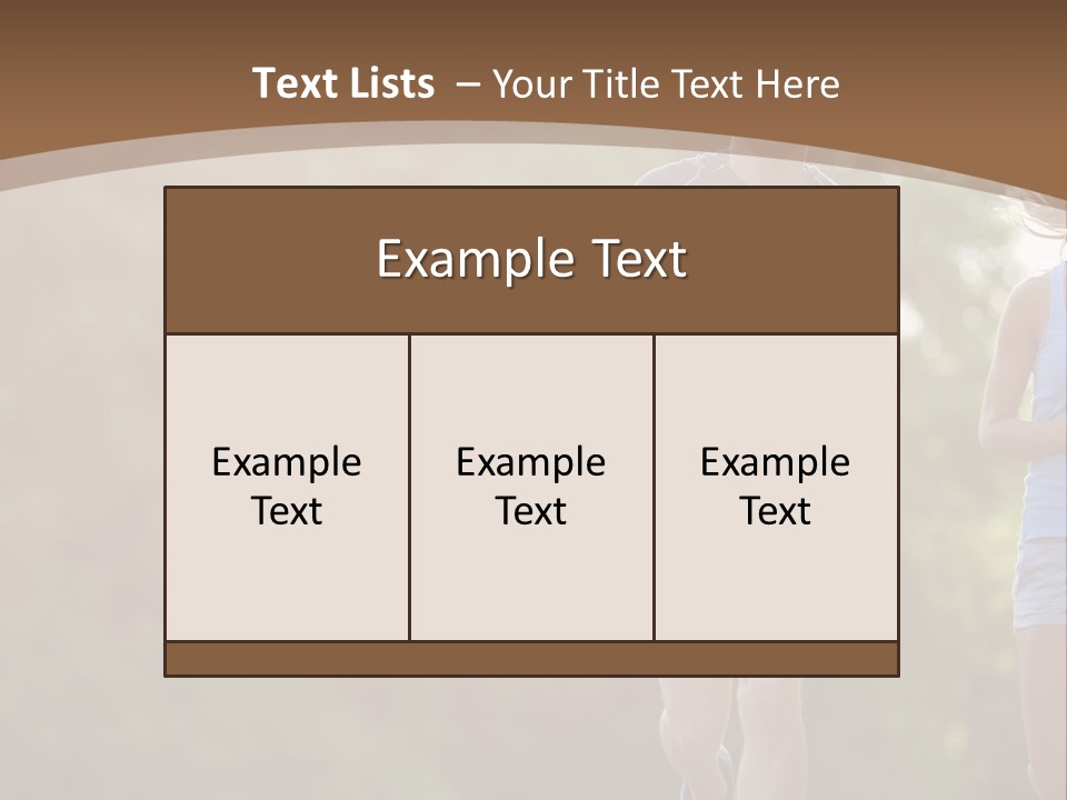 Guy And Girl On A Morning Run PowerPoint Template