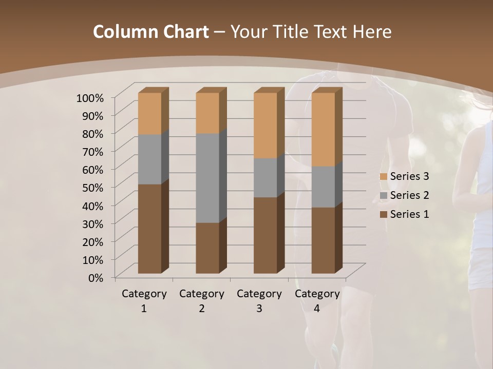Guy And Girl On A Morning Run PowerPoint Template