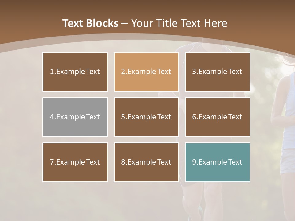 Guy And Girl On A Morning Run PowerPoint Template