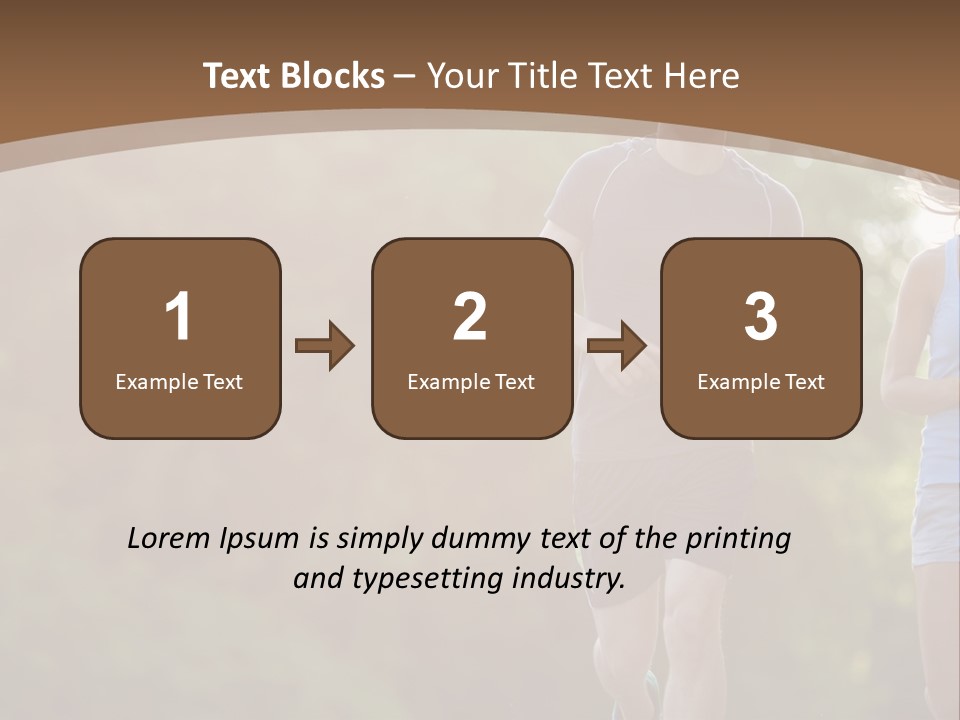 Guy And Girl On A Morning Run PowerPoint Template