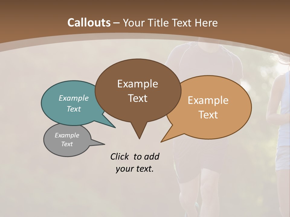 Guy And Girl On A Morning Run PowerPoint Template