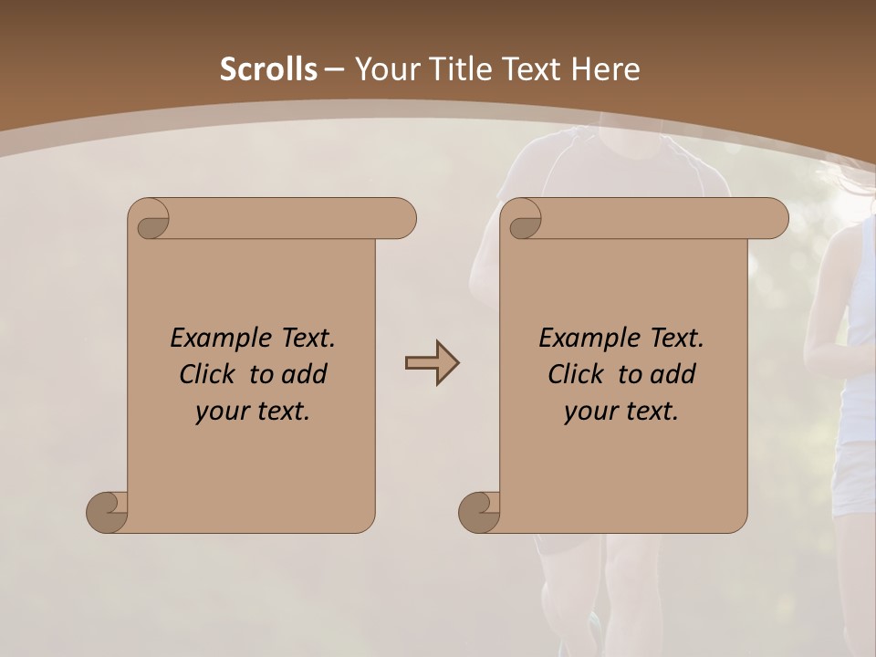 Guy And Girl On A Morning Run PowerPoint Template