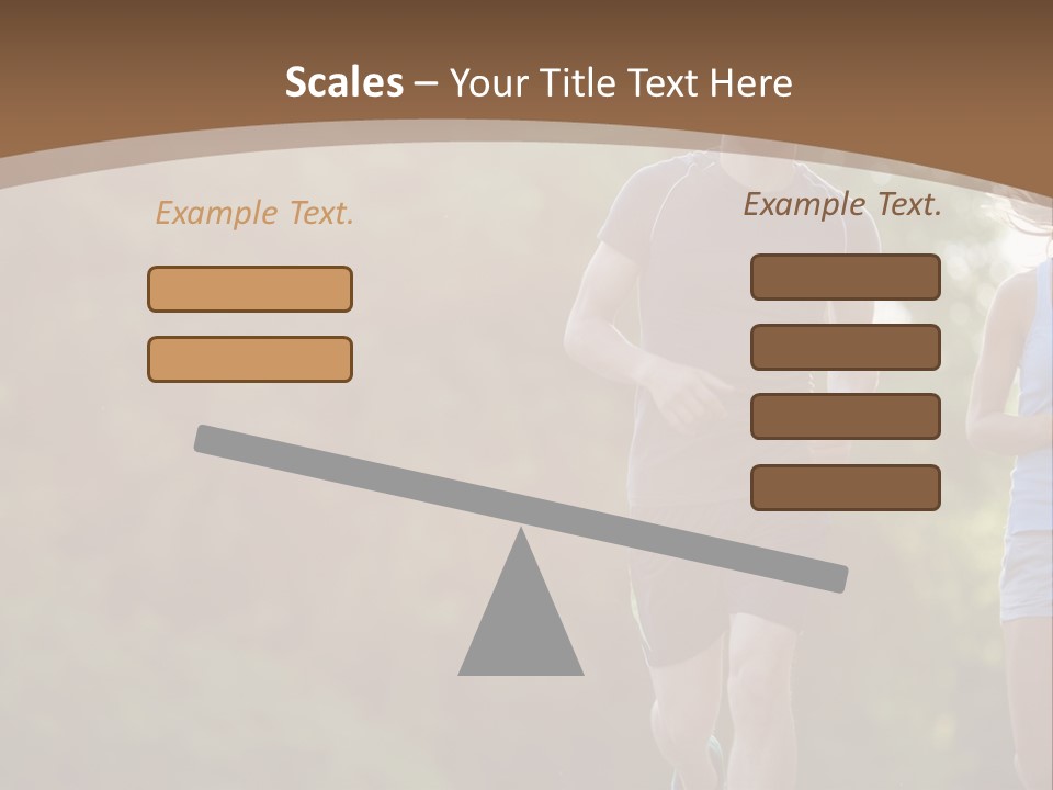 Guy And Girl On A Morning Run PowerPoint Template