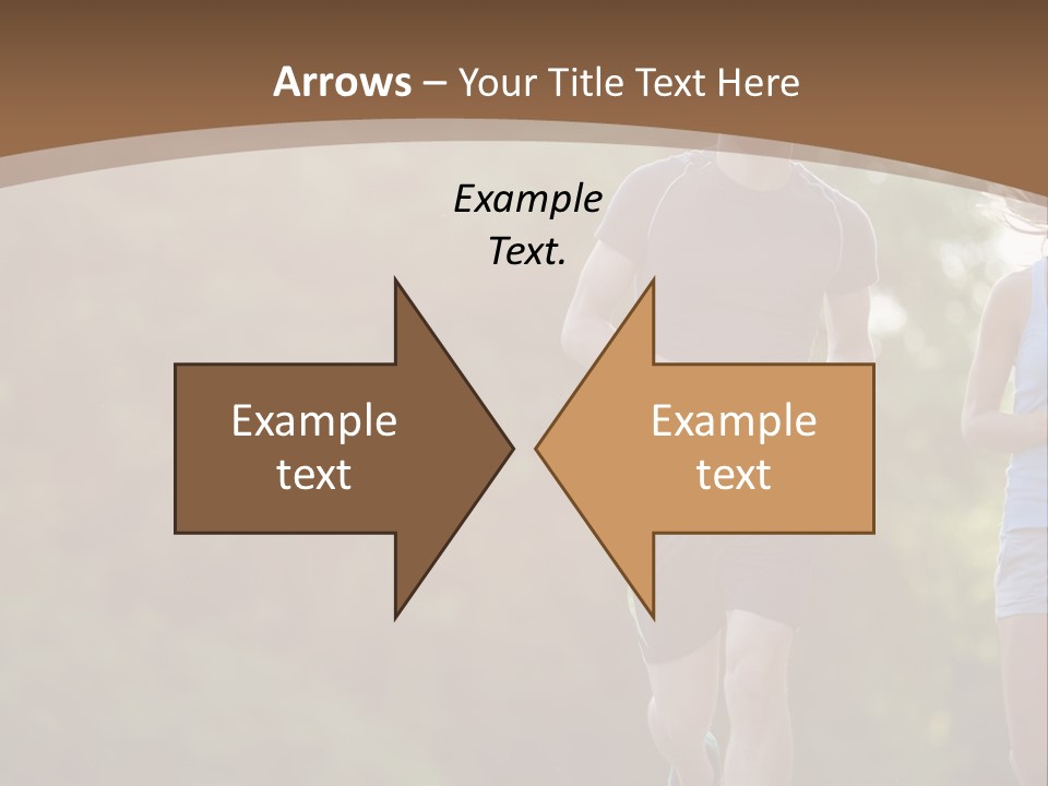 Guy And Girl On A Morning Run PowerPoint Template