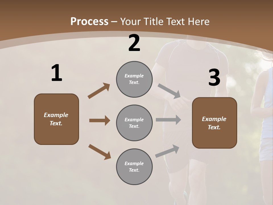 Guy And Girl On A Morning Run PowerPoint Template
