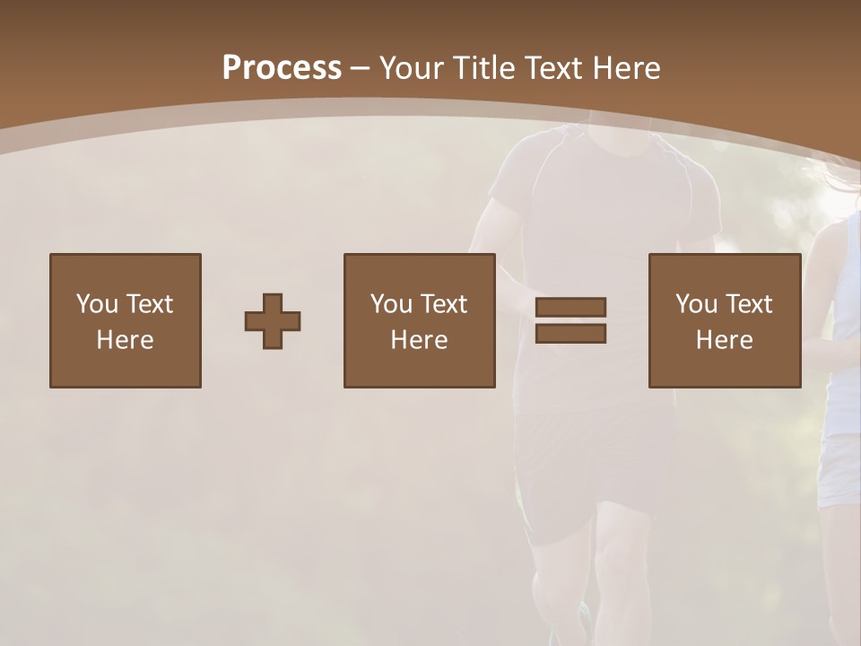Guy And Girl On A Morning Run PowerPoint Template