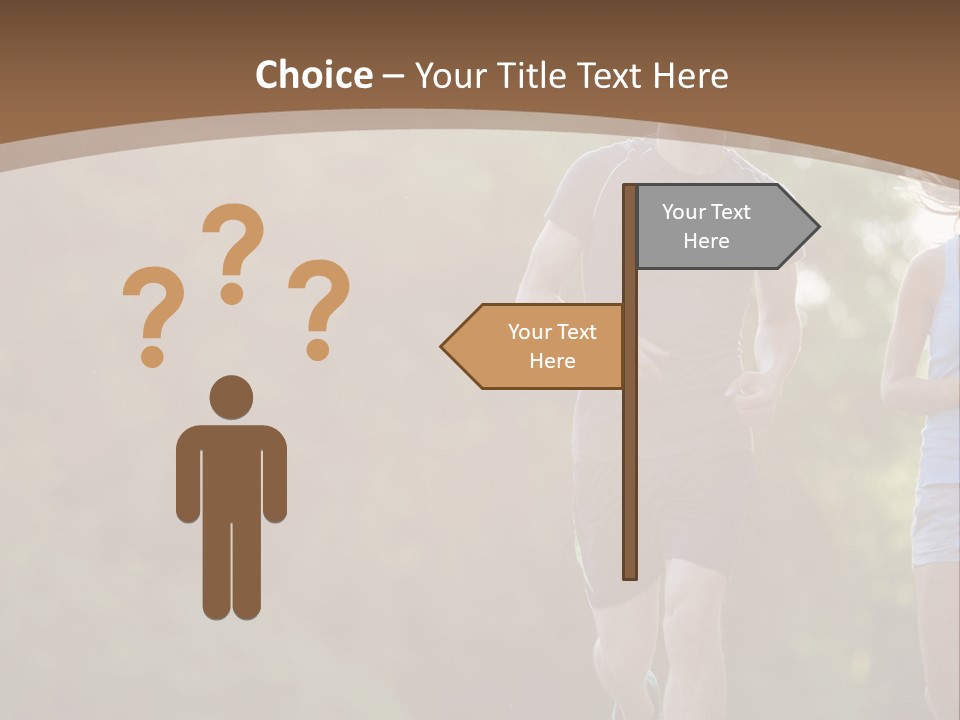 Guy And Girl On A Morning Run PowerPoint Template