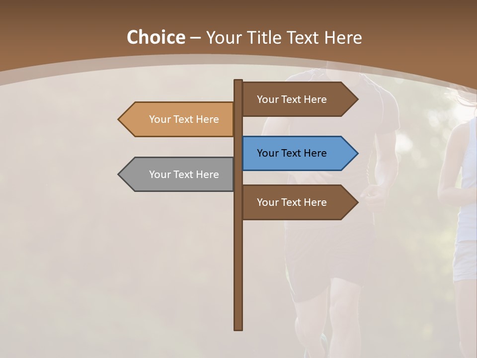 Guy And Girl On A Morning Run PowerPoint Template