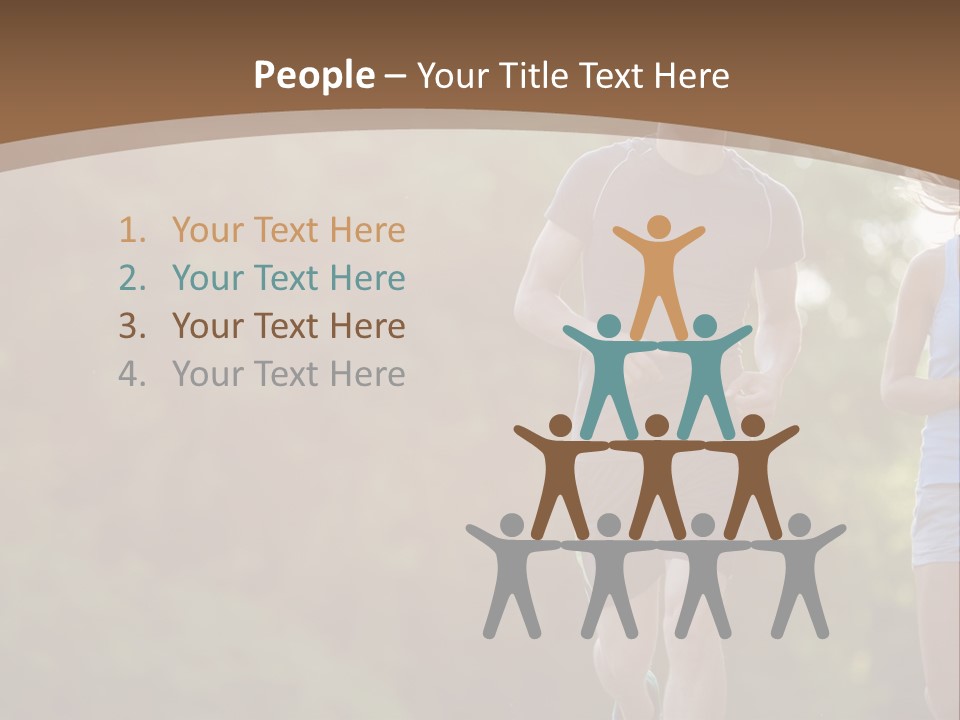 Guy And Girl On A Morning Run PowerPoint Template