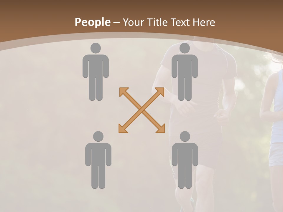 Guy And Girl On A Morning Run PowerPoint Template