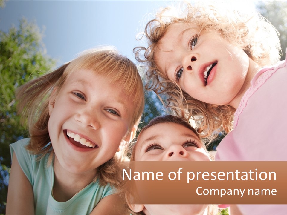 Joyful Children PowerPoint Template