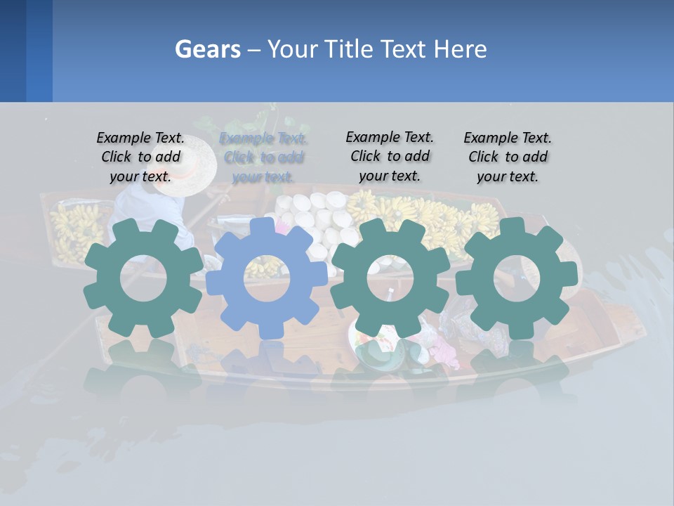 Transportation Of Fruit By Water PowerPoint Template