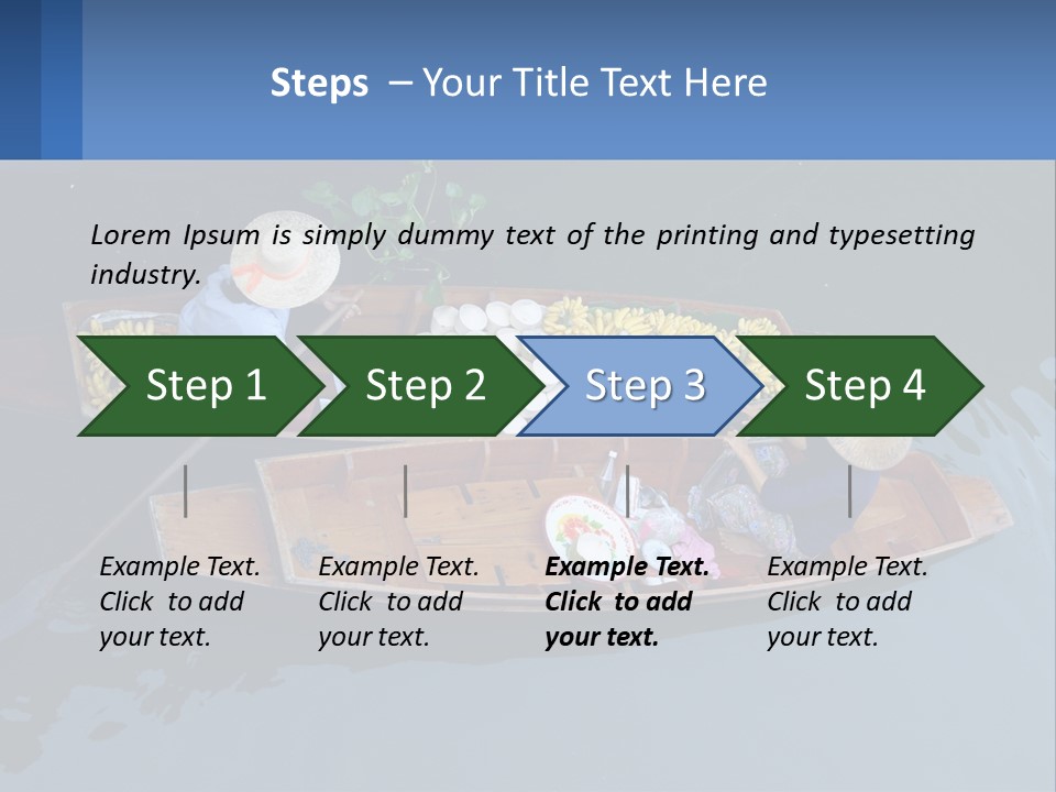 Transportation Of Fruit By Water PowerPoint Template