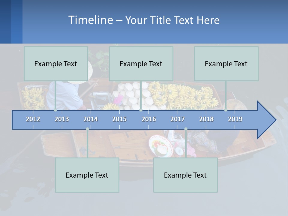 Transportation Of Fruit By Water PowerPoint Template