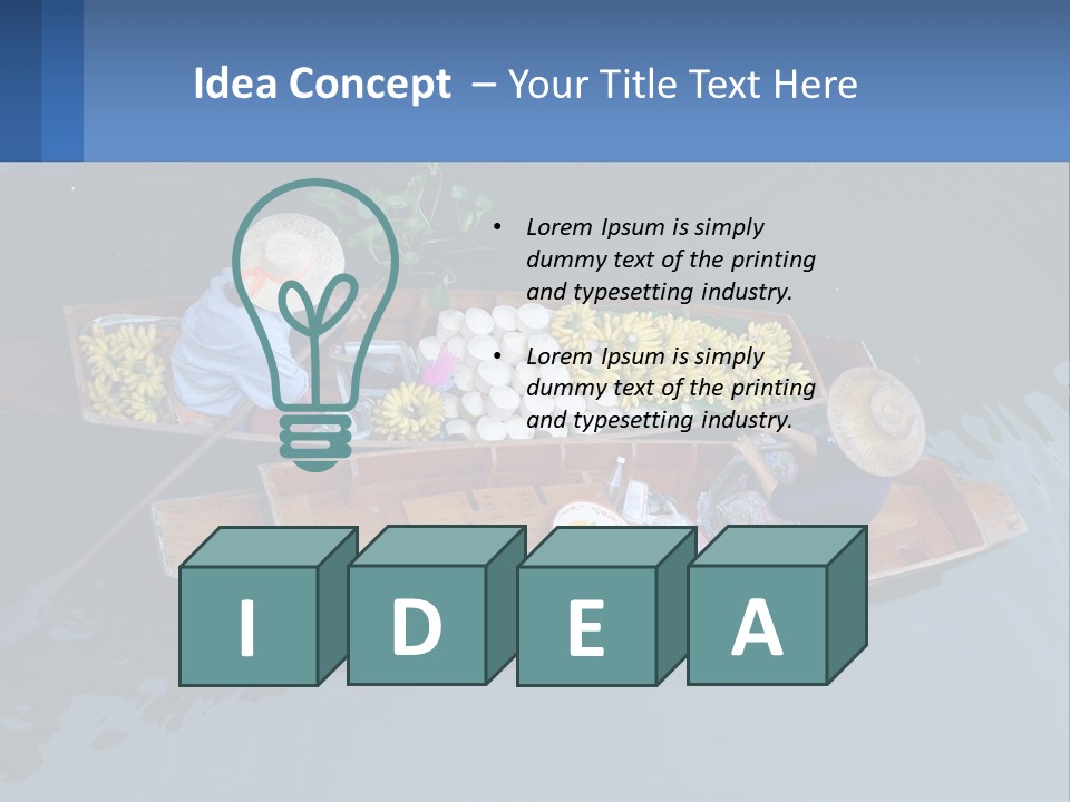 Transportation Of Fruit By Water PowerPoint Template