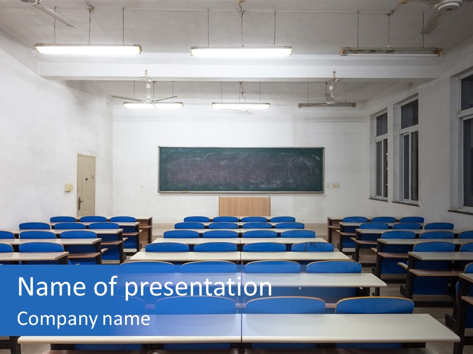 Study Class At University PowerPoint Template