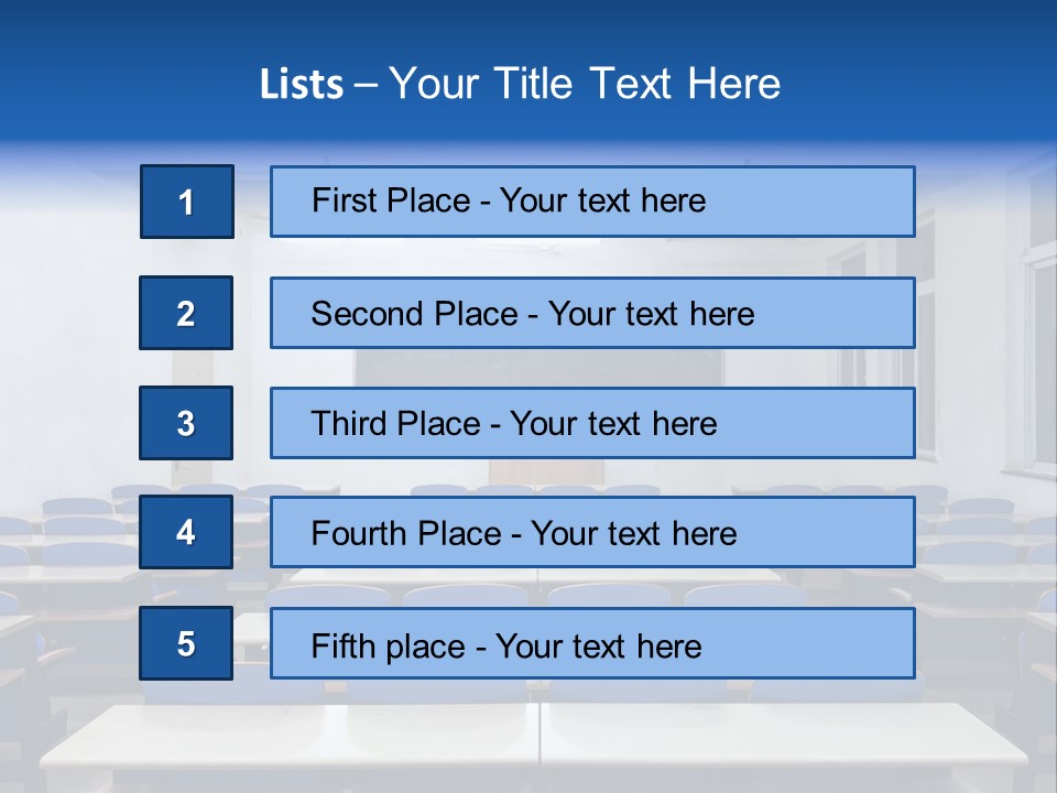 Study Class At University PowerPoint Template