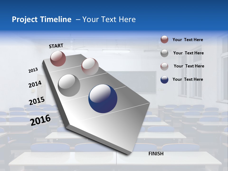Study Class At University PowerPoint Template