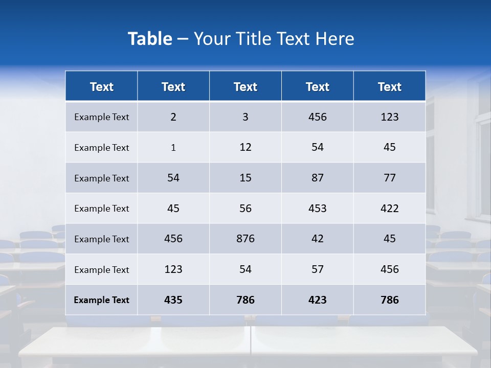 Study Class At University PowerPoint Template