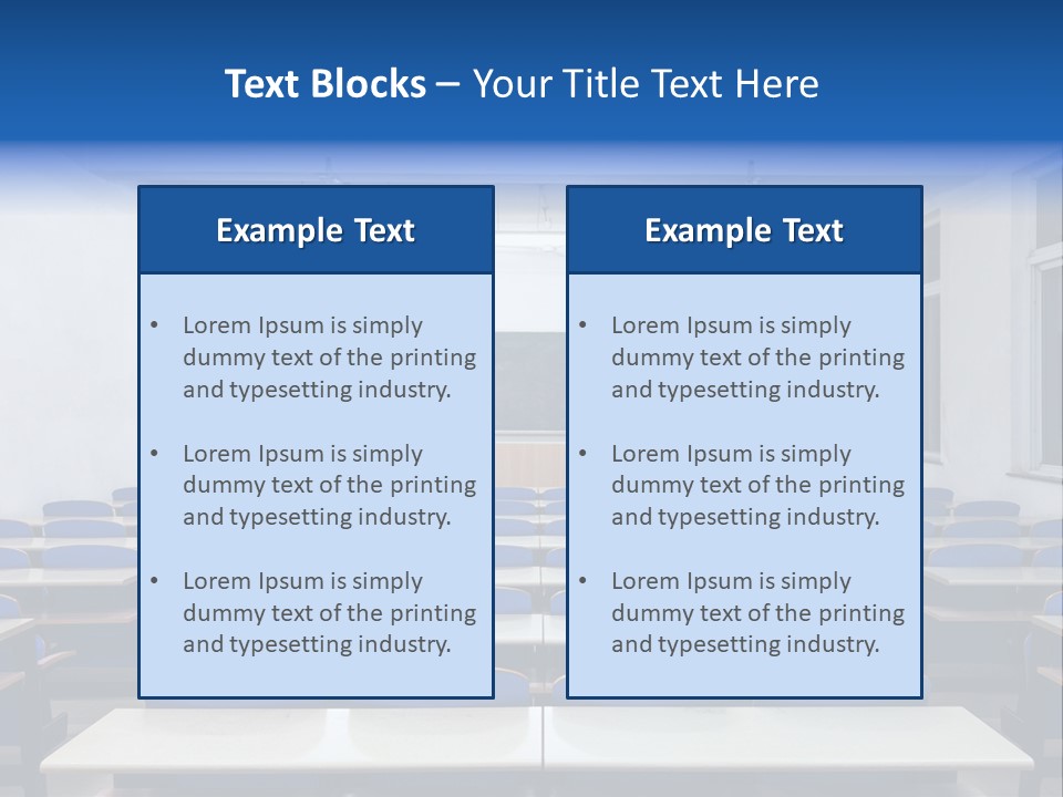 Study Class At University PowerPoint Template