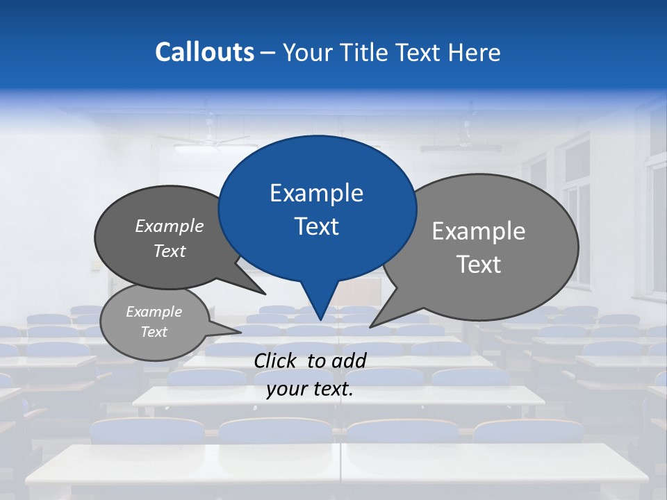 Study Class At University PowerPoint Template