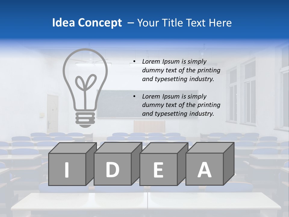 Study Class At University PowerPoint Template
