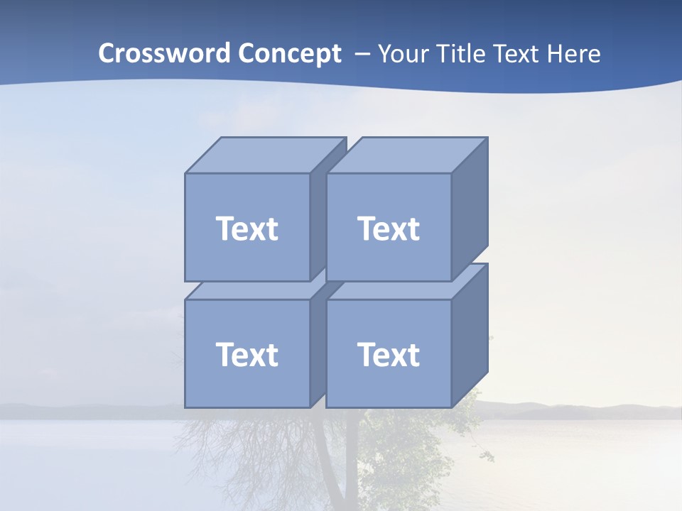 A Tree By The Sea PowerPoint Template