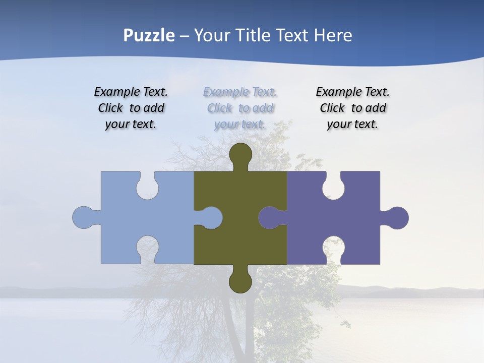 A Tree By The Sea PowerPoint Template