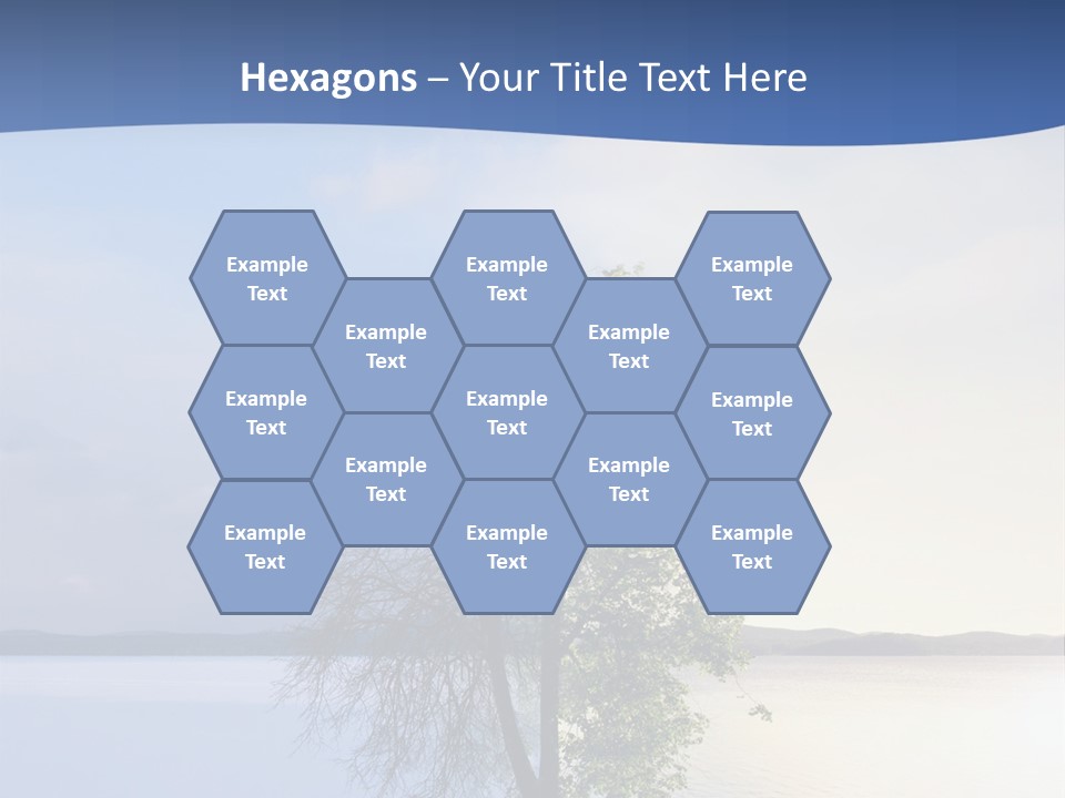 A Tree By The Sea PowerPoint Template