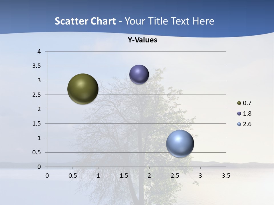 A Tree By The Sea PowerPoint Template