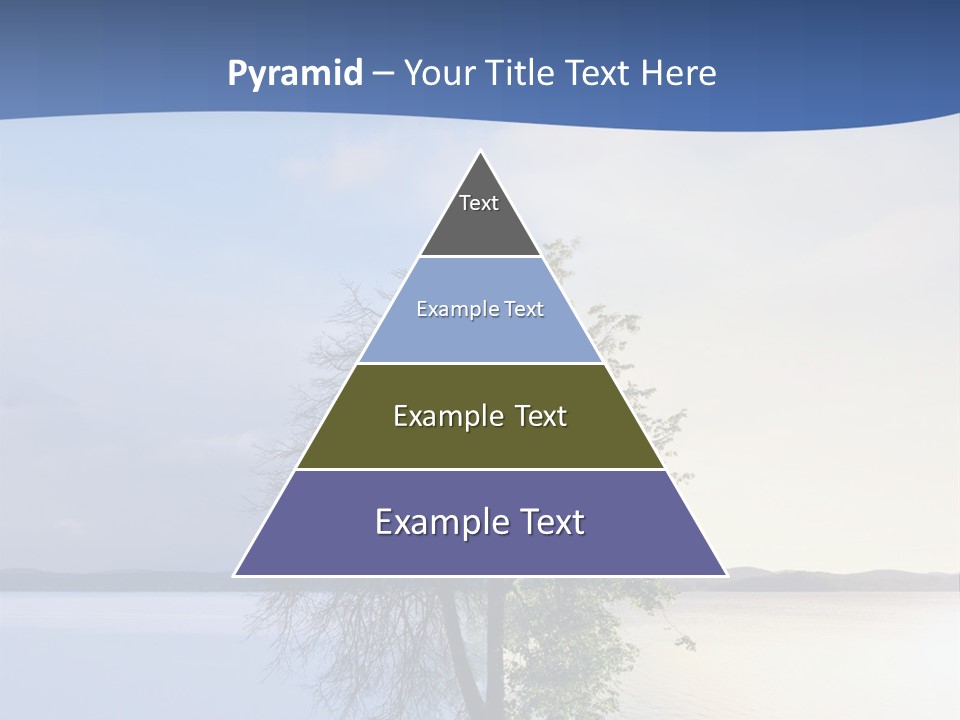 A Tree By The Sea PowerPoint Template