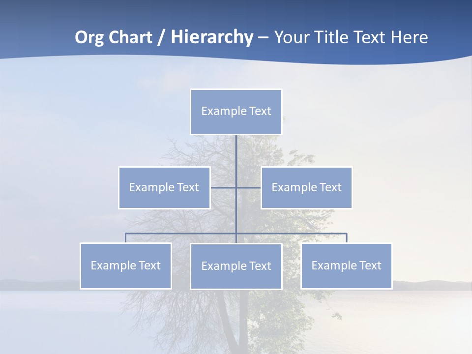 A Tree By The Sea PowerPoint Template