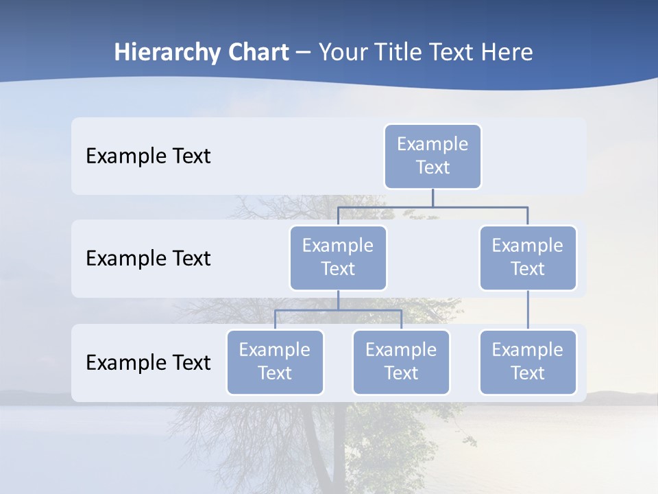 A Tree By The Sea PowerPoint Template