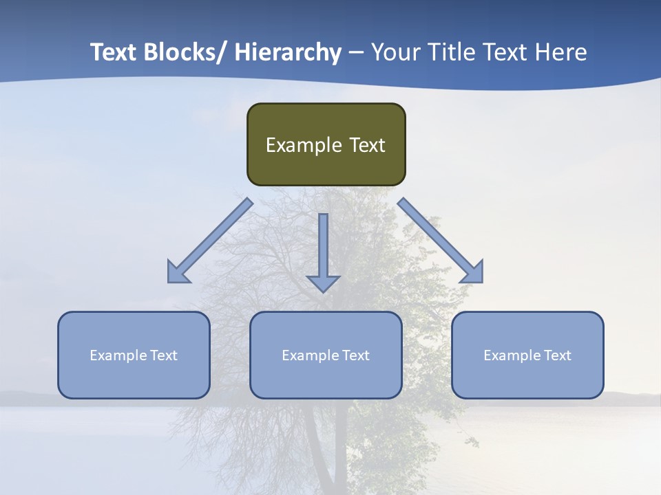 A Tree By The Sea PowerPoint Template