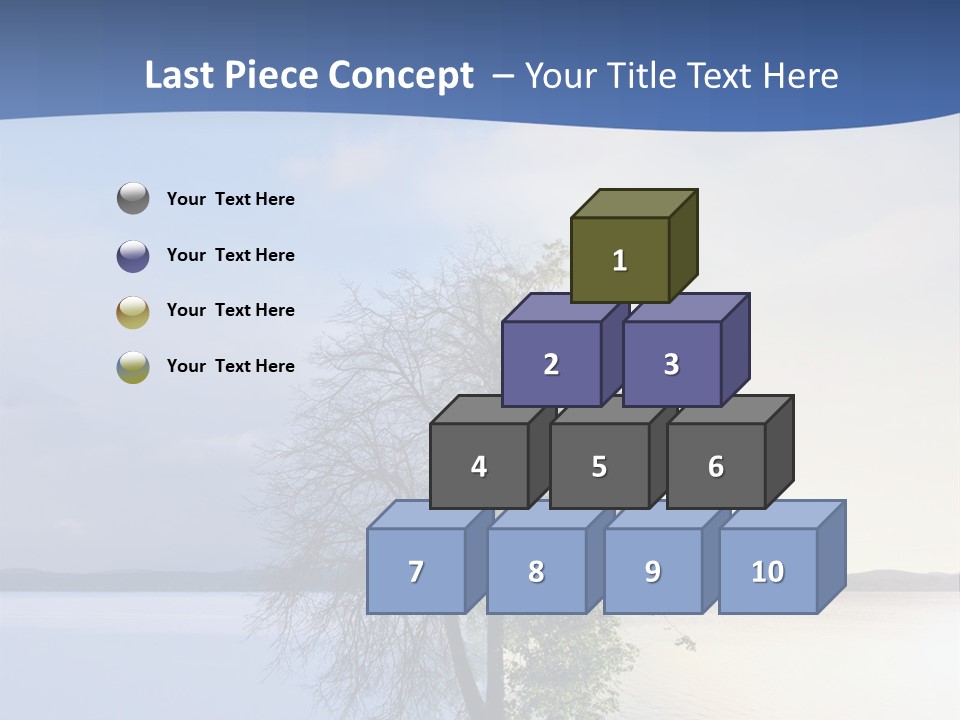 A Tree By The Sea PowerPoint Template