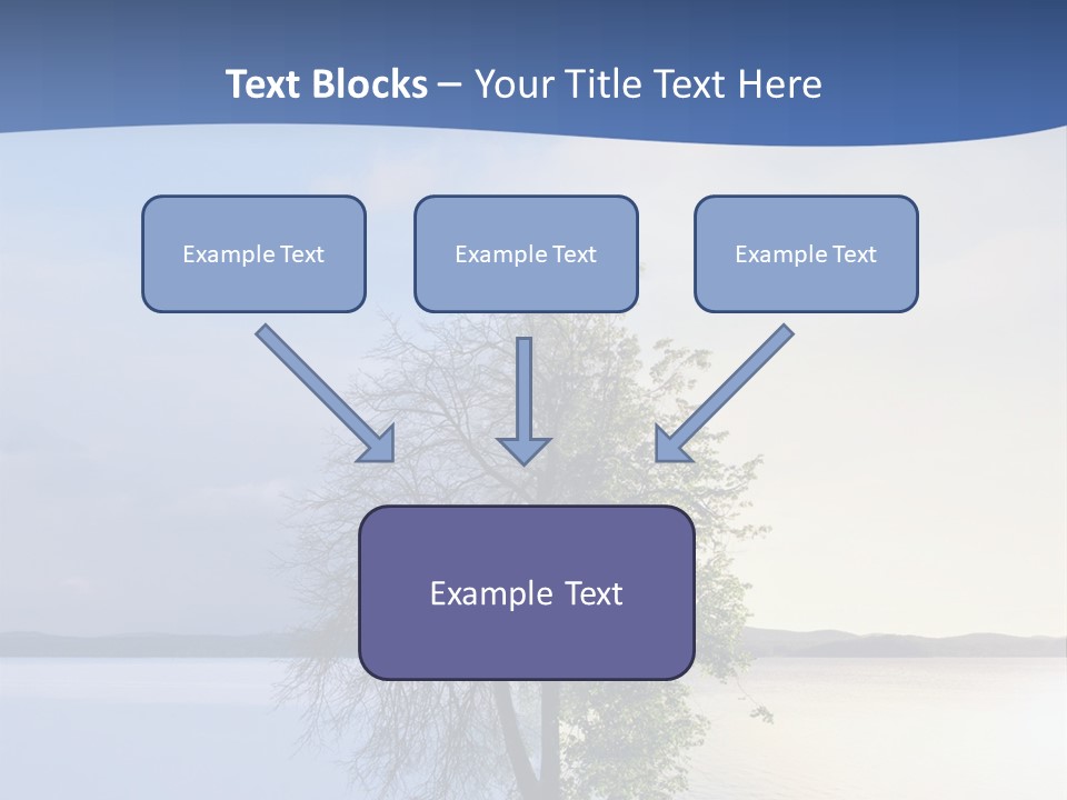 A Tree By The Sea PowerPoint Template