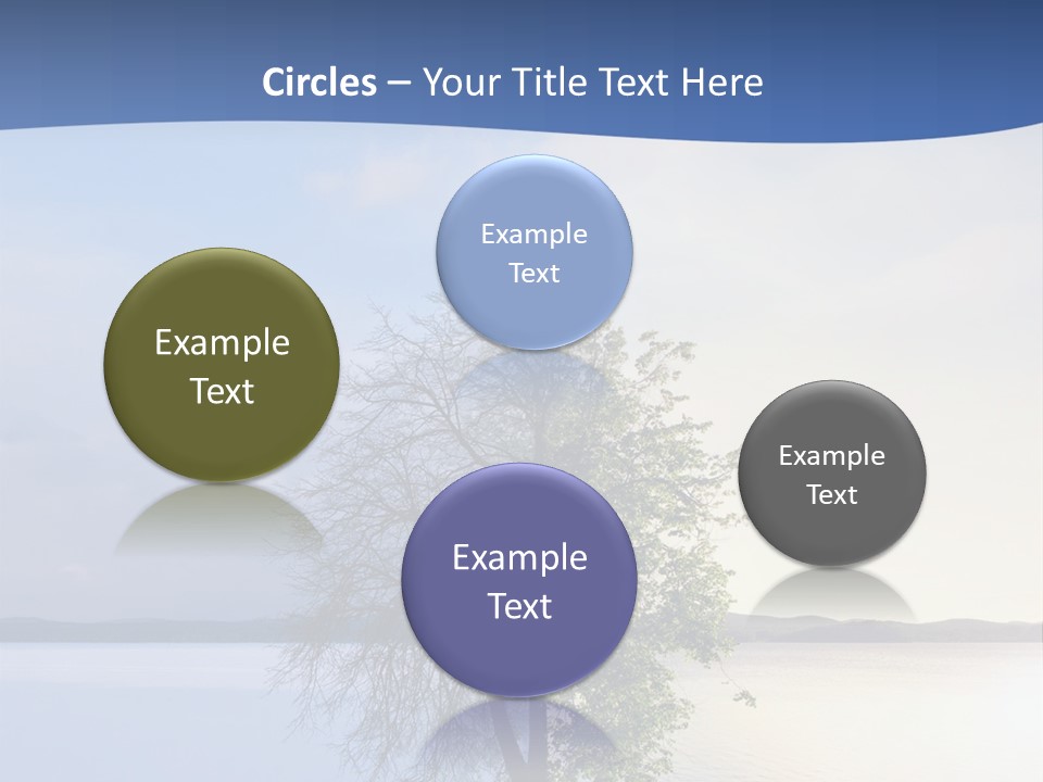 A Tree By The Sea PowerPoint Template