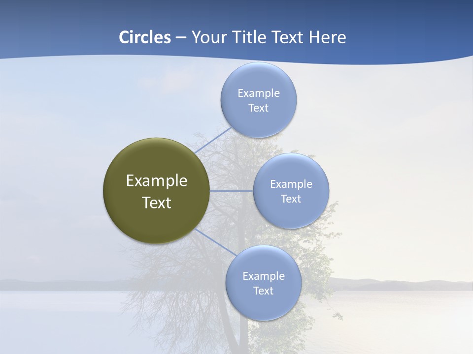 A Tree By The Sea PowerPoint Template