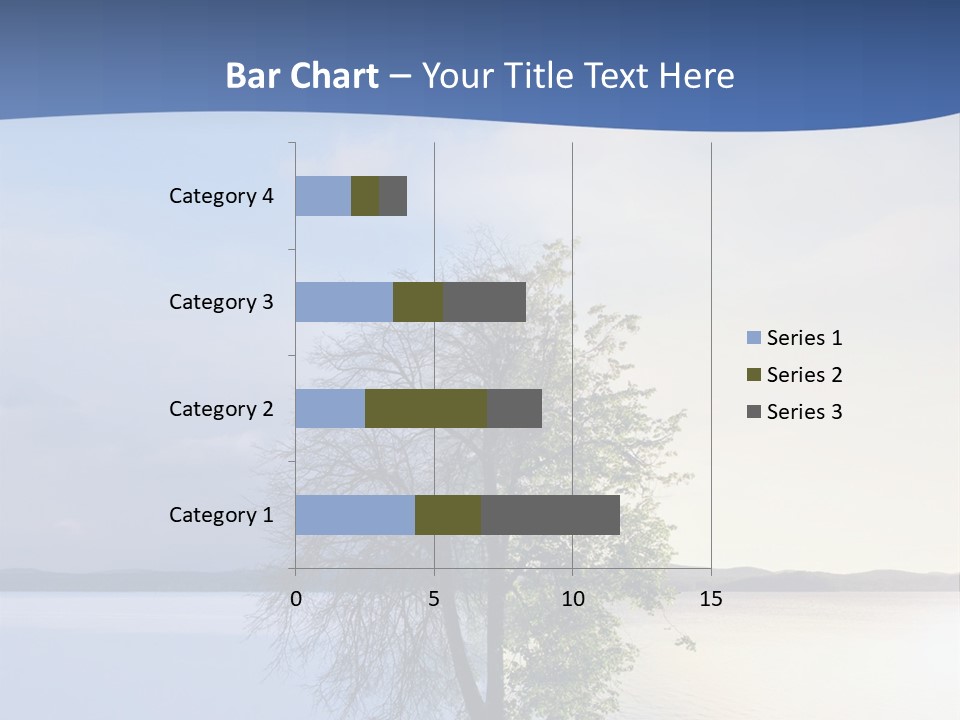 A Tree By The Sea PowerPoint Template
