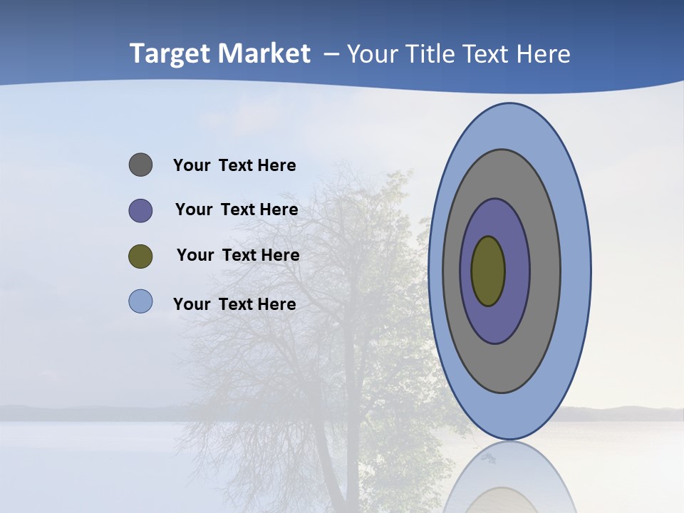 A Tree By The Sea PowerPoint Template