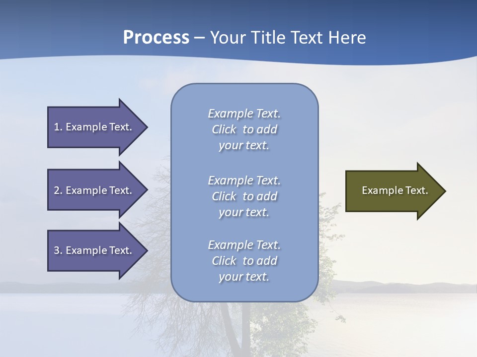 A Tree By The Sea PowerPoint Template