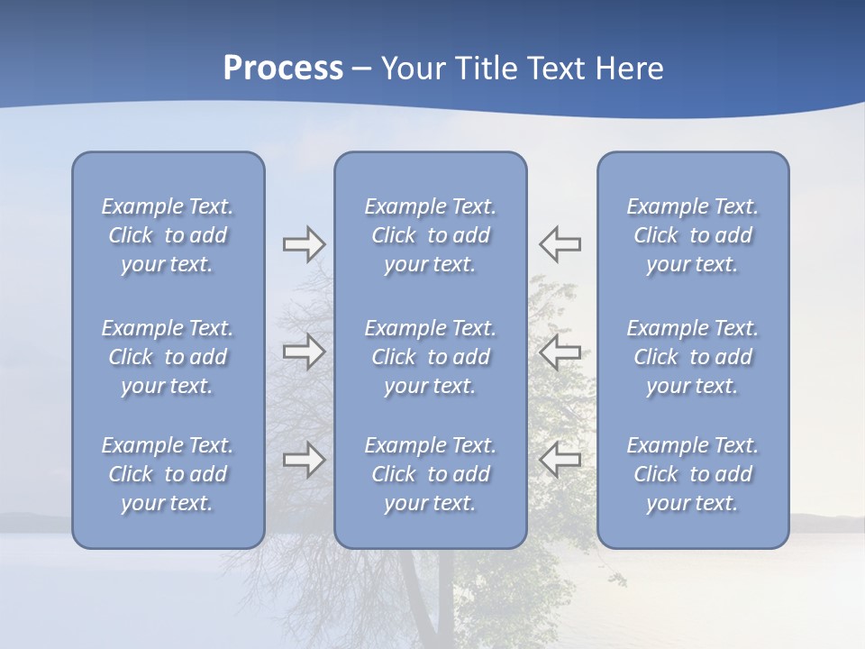 A Tree By The Sea PowerPoint Template