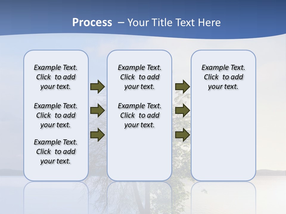 A Tree By The Sea PowerPoint Template