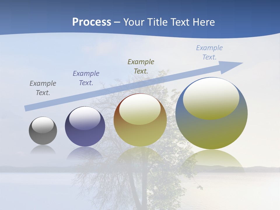 A Tree By The Sea PowerPoint Template