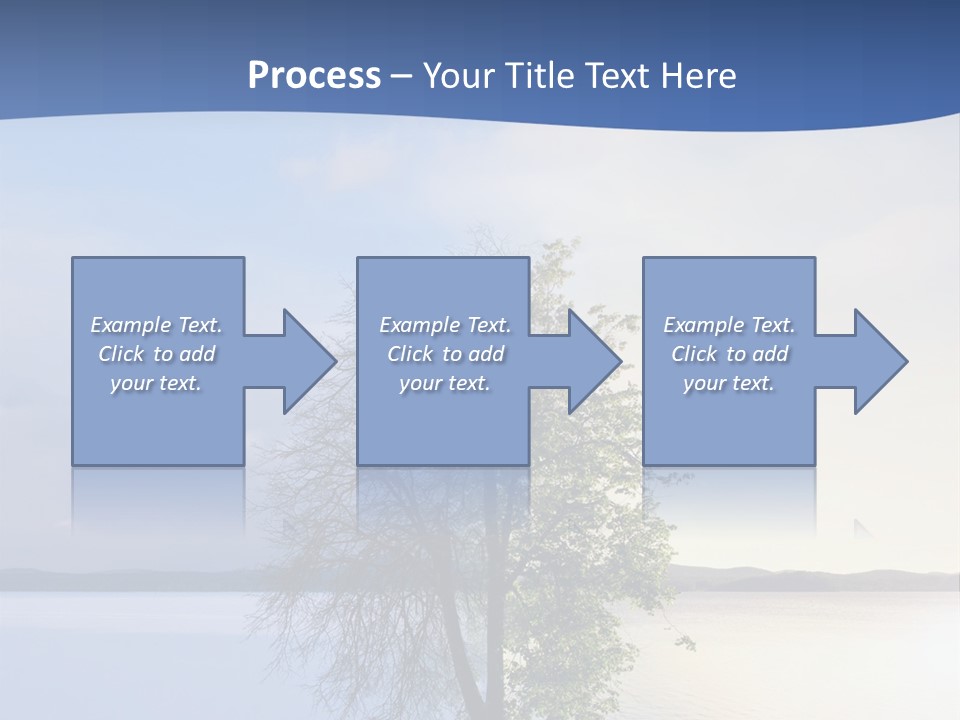 A Tree By The Sea PowerPoint Template
