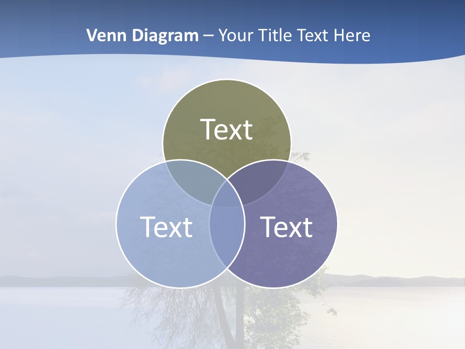 A Tree By The Sea PowerPoint Template