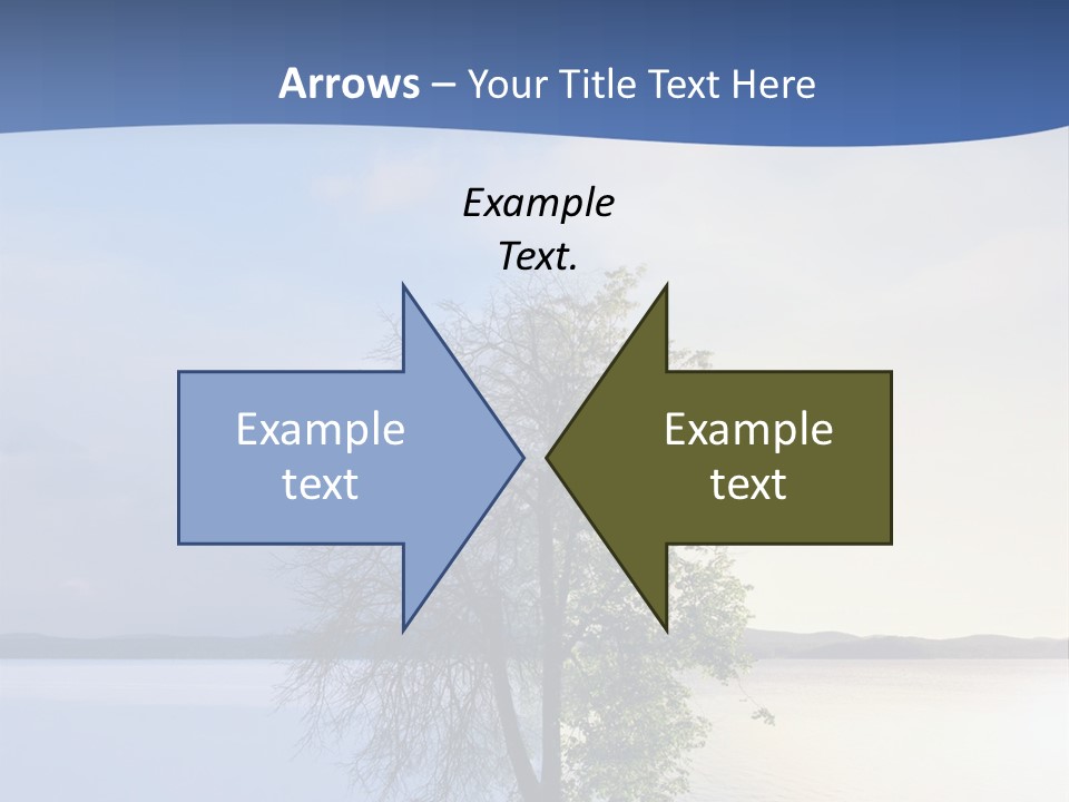 A Tree By The Sea PowerPoint Template